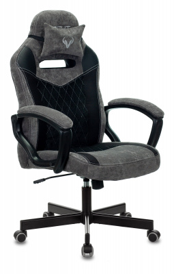 Игровое компьютерное кресло Zombie VIKING 6 KNIGHT Fabric, серый/черный